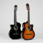Guitarra acustica qcg10c-sl-sb marca freeman