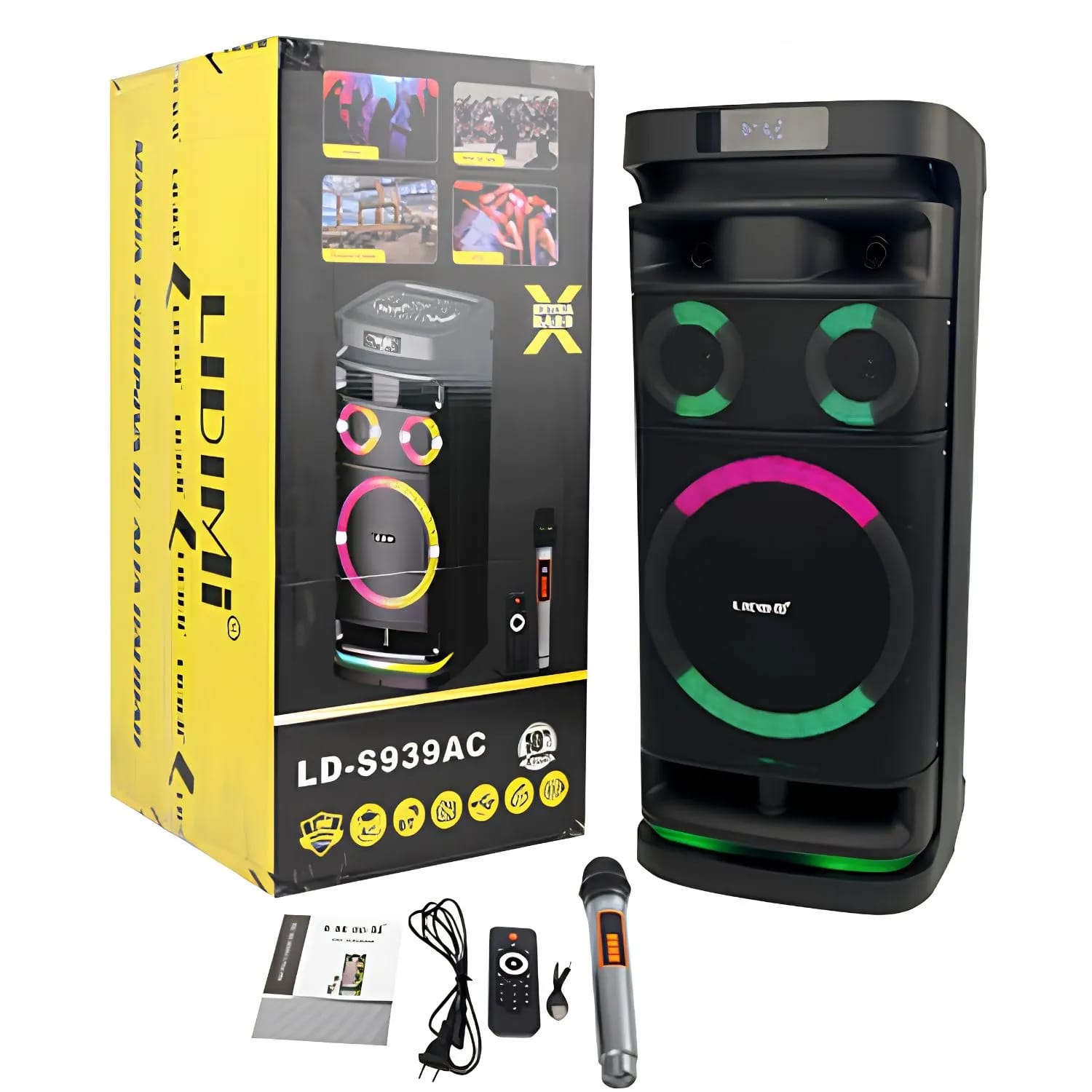 WhatsApp Image 2026-07-30 at 16.15.01 Lidimi LD-S939AC Parlante Torre con Tecnología Extra XBASS y luces LED - Imagen 1