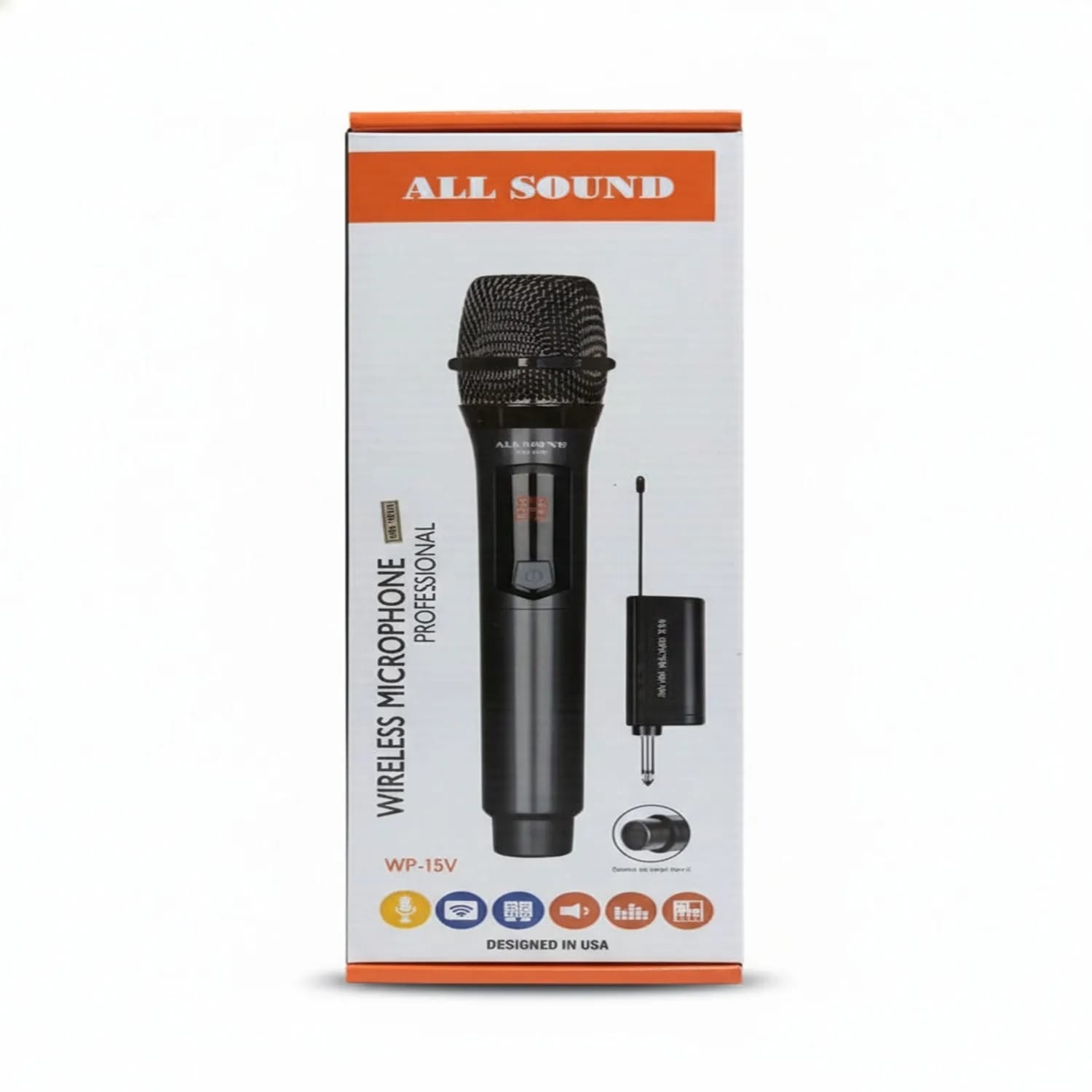 WhatsApp Image 2026-08-01 at 10.35.54 MICROFONO INALAMBRICO ALL SOUND Modelo WP-15V. - Imagen 1