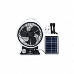 VENTILADOR CON PANEL SOLAR Y PARLANTE  BLUETOOTH RADIO FM SEISA 514BT